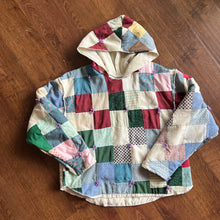Load image into Gallery viewer, Mini Squares Tassle Quilt Hoody | Re-Work
