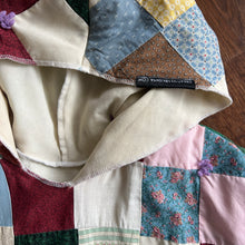 Load image into Gallery viewer, Mini Squares Tassle Quilt Hoody | Re-Work