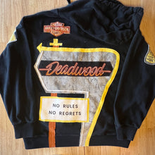 Load image into Gallery viewer, Harley Davidson Deadwood Vintage Sign "No Rules No Regrets" | Re-Work
