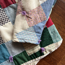 Load image into Gallery viewer, Mini Squares Tassle Quilt Hoody | Re-Work