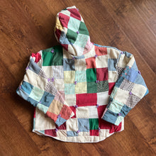 Load image into Gallery viewer, Mini Squares Tassle Quilt Hoody | Re-Work