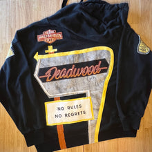 Load image into Gallery viewer, Harley Davidson Deadwood Vintage Sign "No Rules No Regrets" | Re-Work