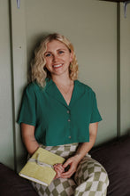 Load image into Gallery viewer, Button Down V-Neck