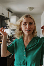 Load image into Gallery viewer, Button Down V-Neck