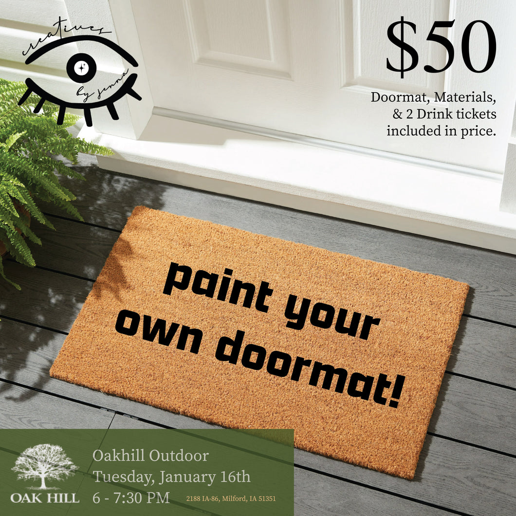 Make your own Doormat at Oakhill Outdoor 1/16/24