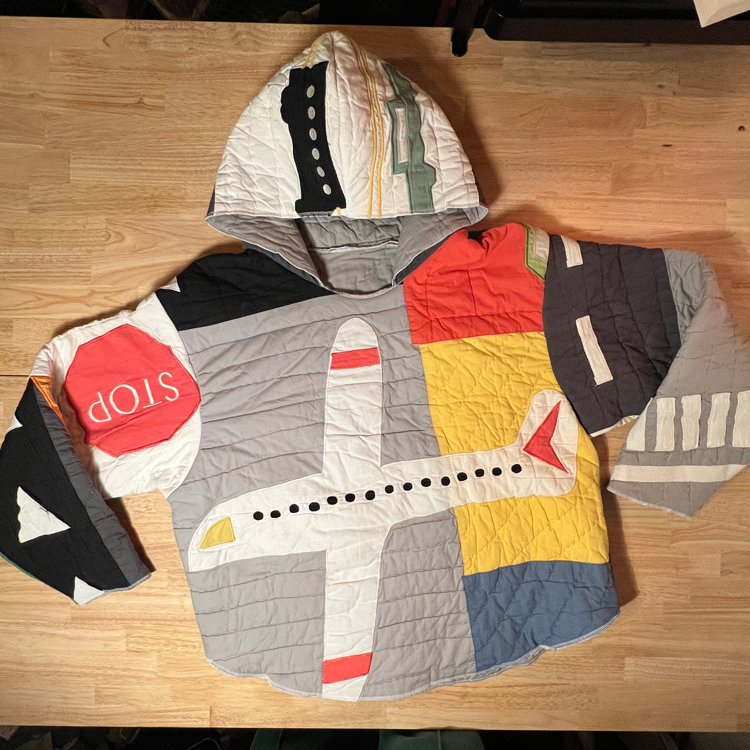 Frequent Flyer Quilt Hoody | Re-Work