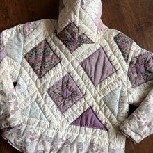 Load image into Gallery viewer, The Lilac Curtain Quilt Hoody | Re-Work
