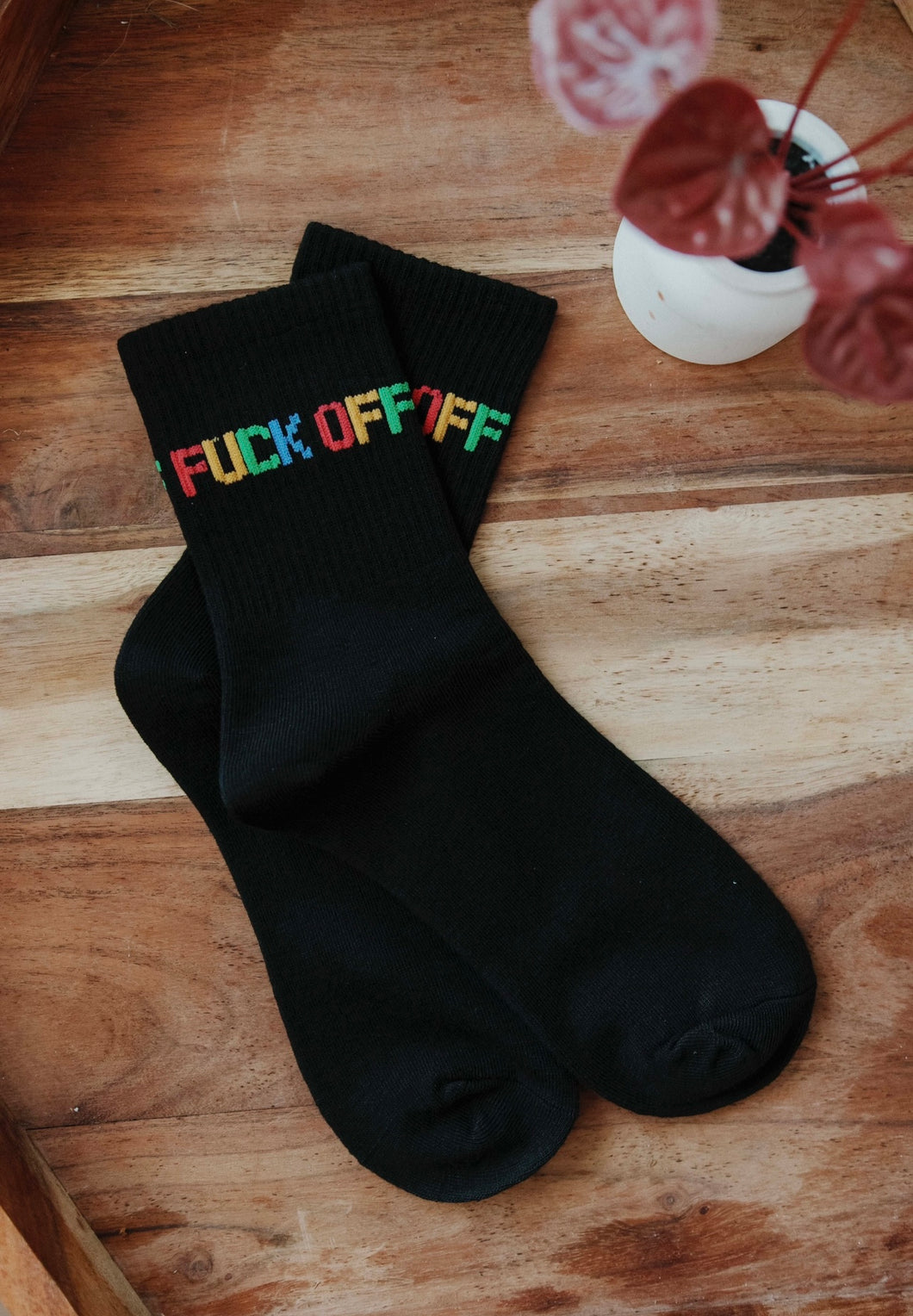 Rainbow F*ck Off Socks