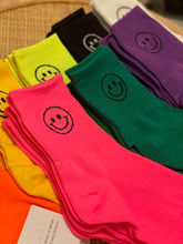 Load image into Gallery viewer, Neon Happy Smile Sock
