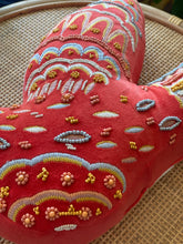 Load image into Gallery viewer, Beaded Bird Throw Pillow
